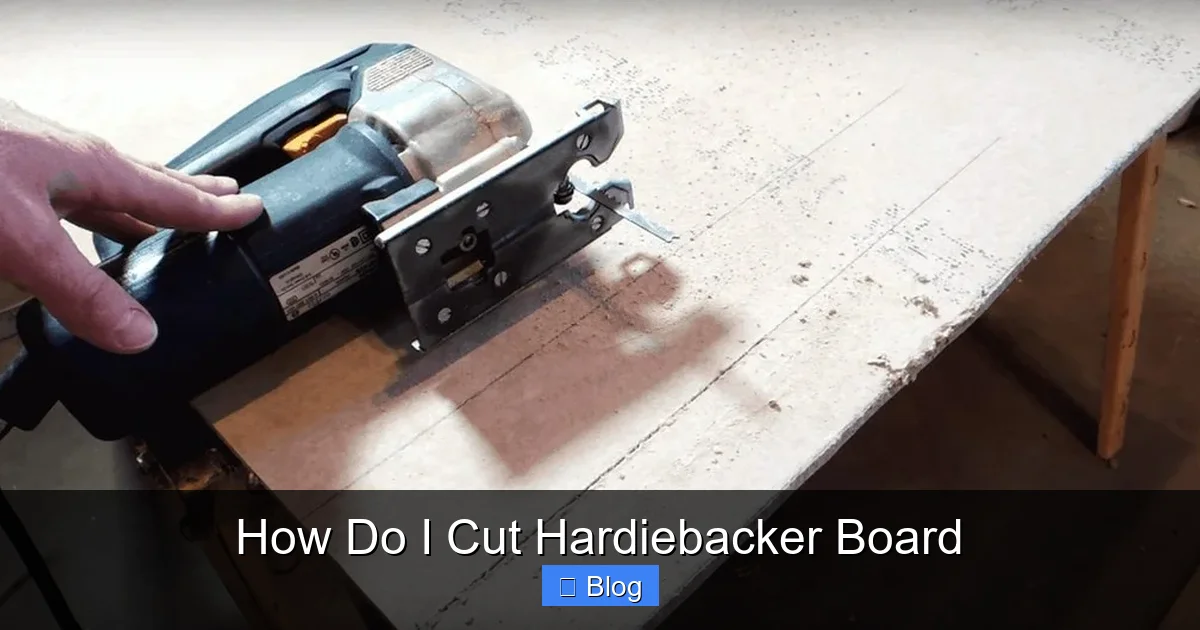 How Do I Cut Hardiebacker Board