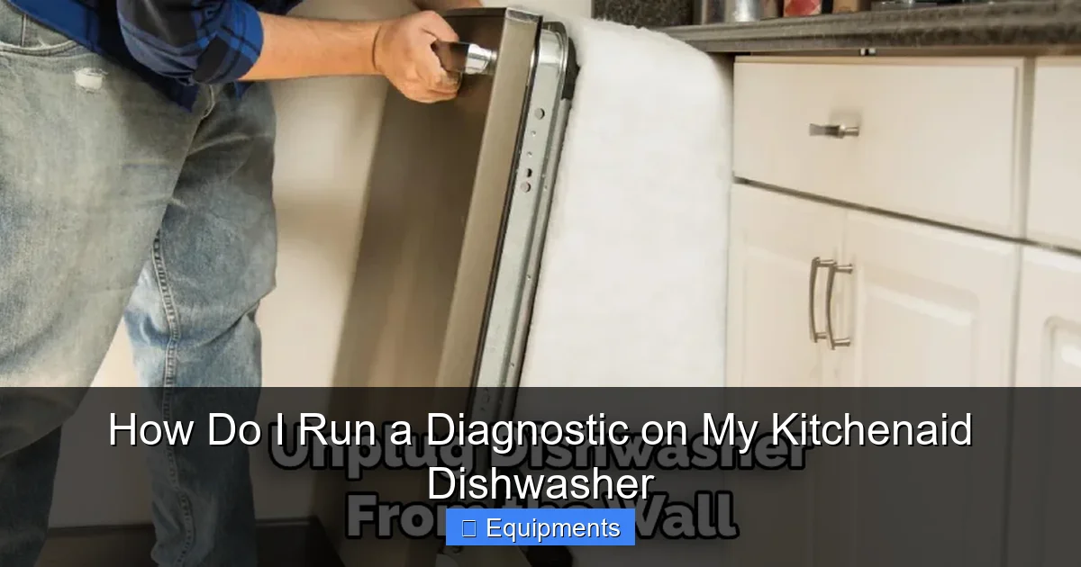 How Do I Run a Diagnostic on My Kitchenaid Dishwasher