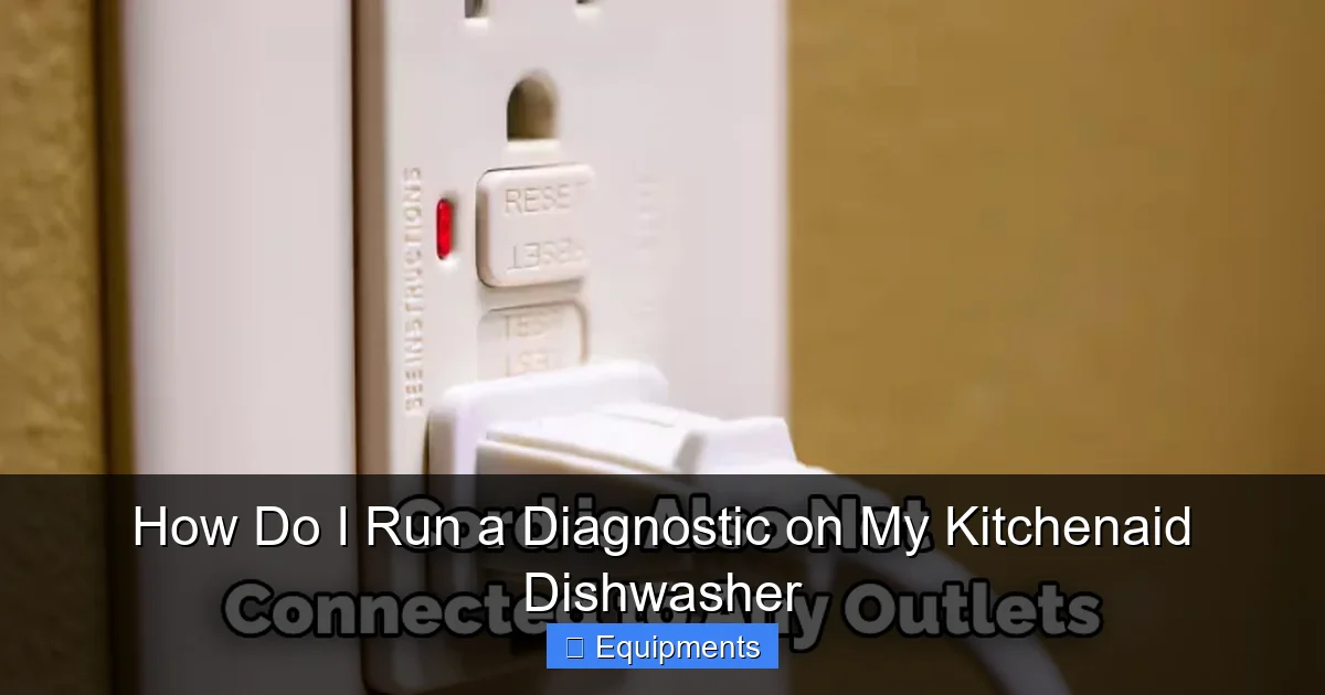 How Do I Run a Diagnostic on My Kitchenaid Dishwasher