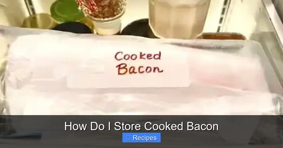 How Do I Store Cooked Bacon