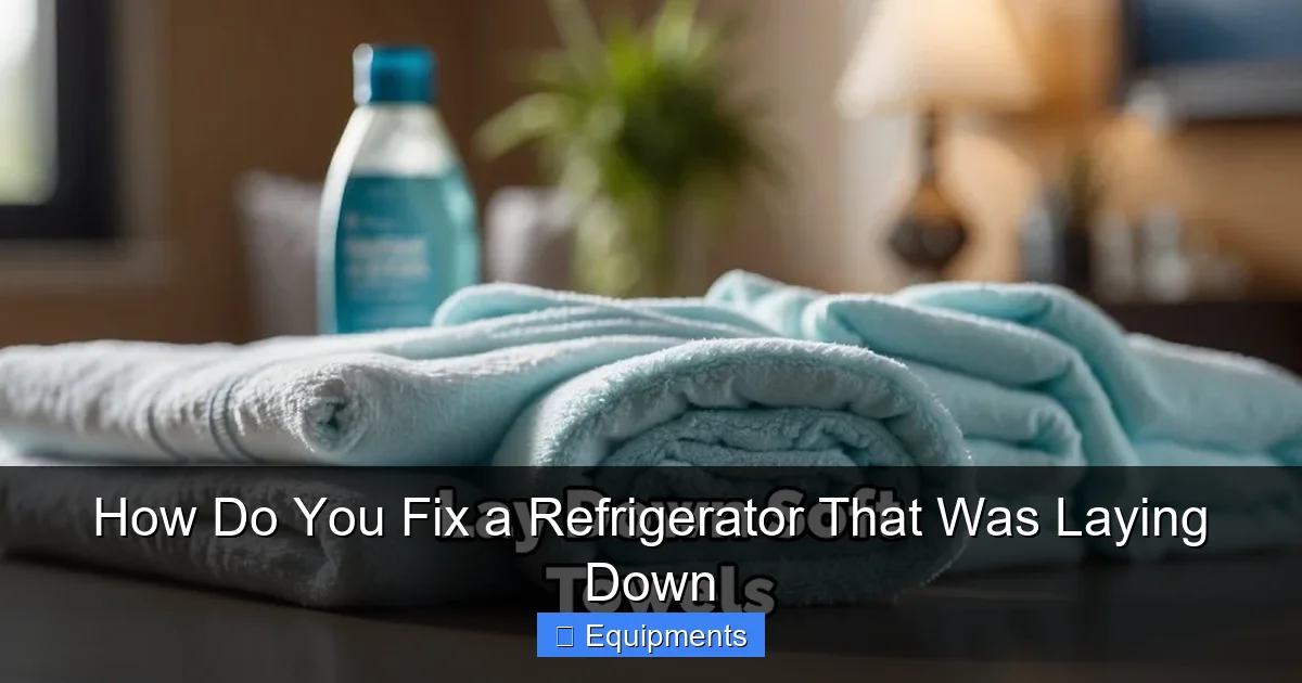 How Do You Fix a Refrigerator That Was Laying Down
