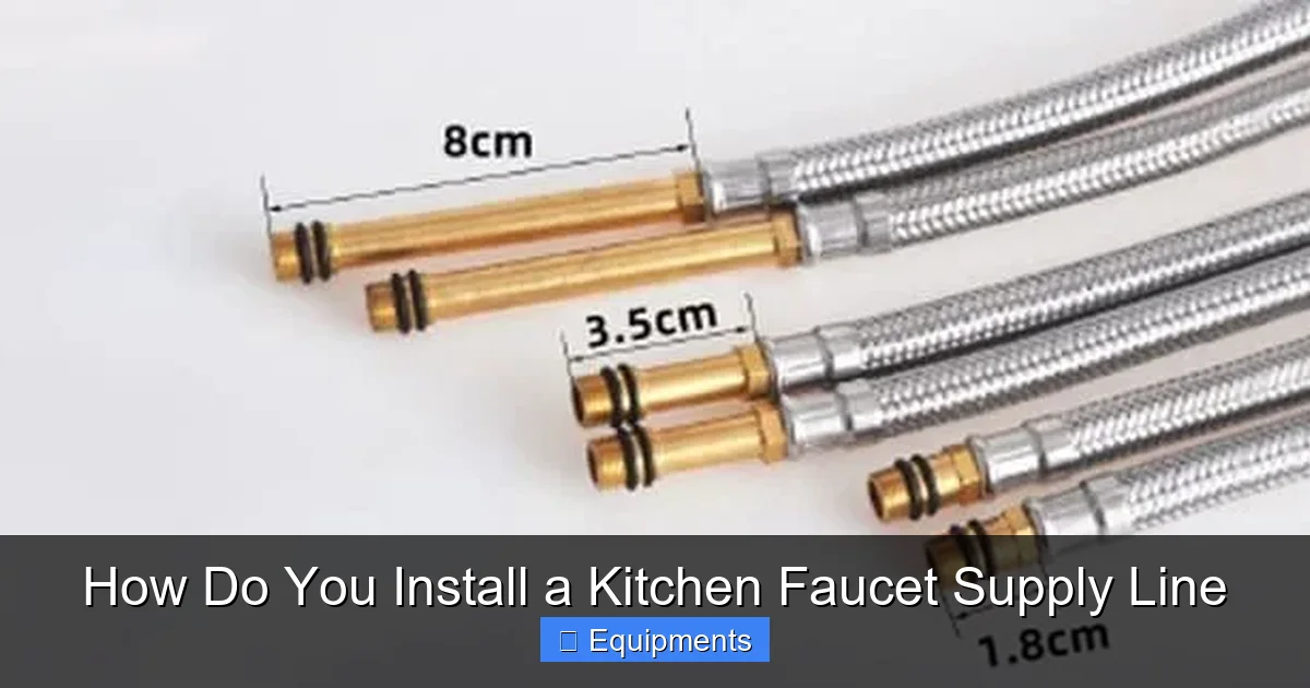 How Do You Install a Kitchen Faucet Supply Line