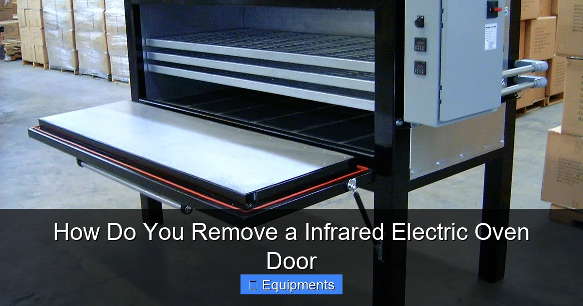 How Do You Remove a Infrared Electric Oven Door