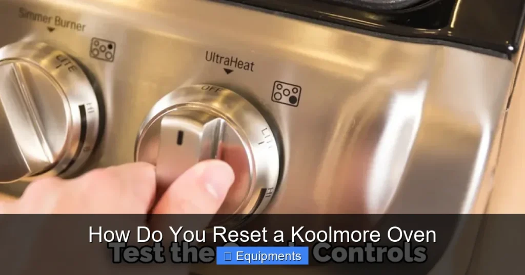 How Do You Reset a Koolmore Oven