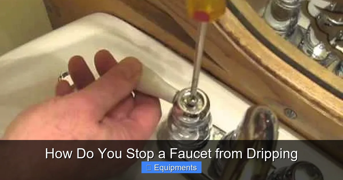 How Do You Stop a Faucet from Dripping