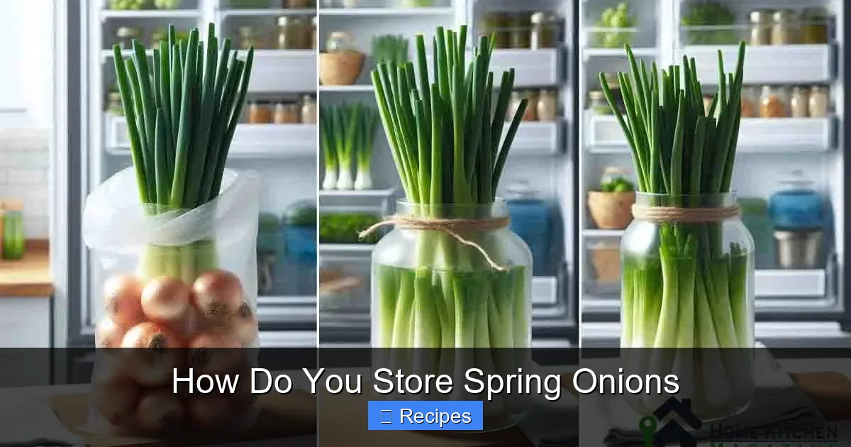 How Do You Store Spring Onions