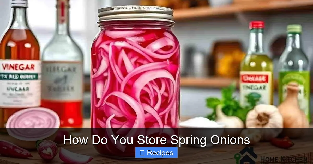 How Do You Store Spring Onions