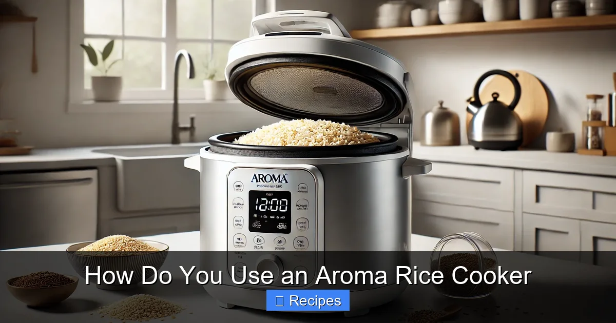 How Do You Use an Aroma Rice Cooker