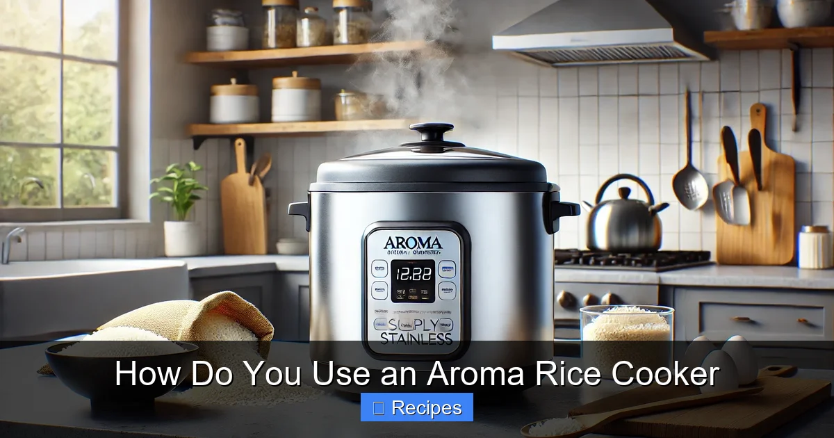 How Do You Use an Aroma Rice Cooker