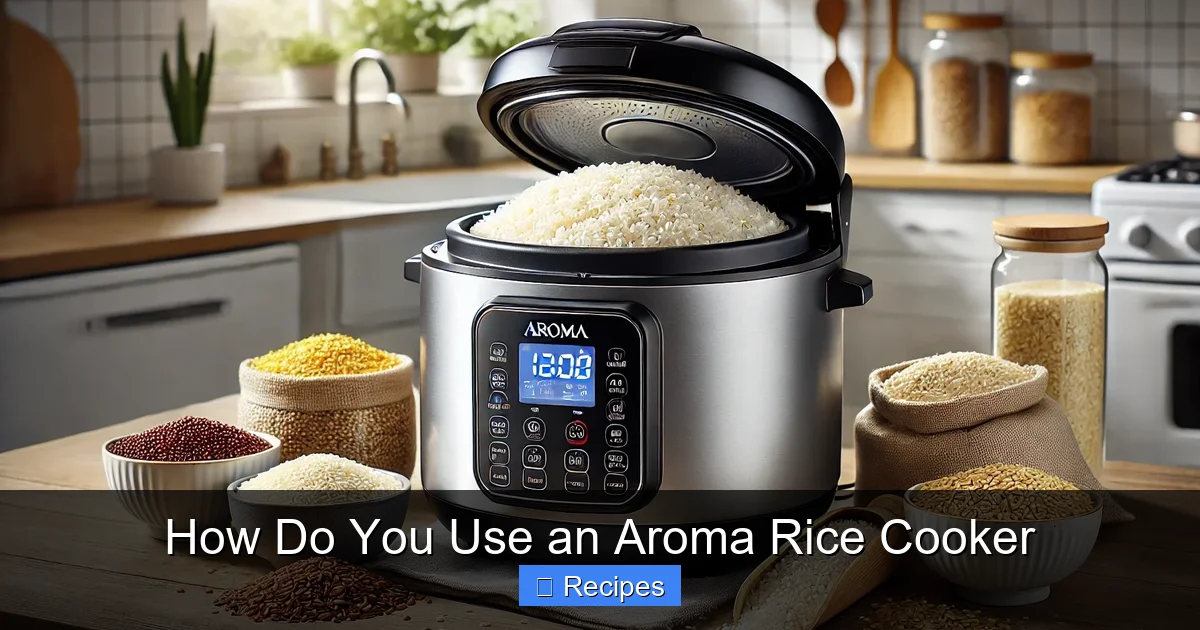How Do You Use an Aroma Rice Cooker