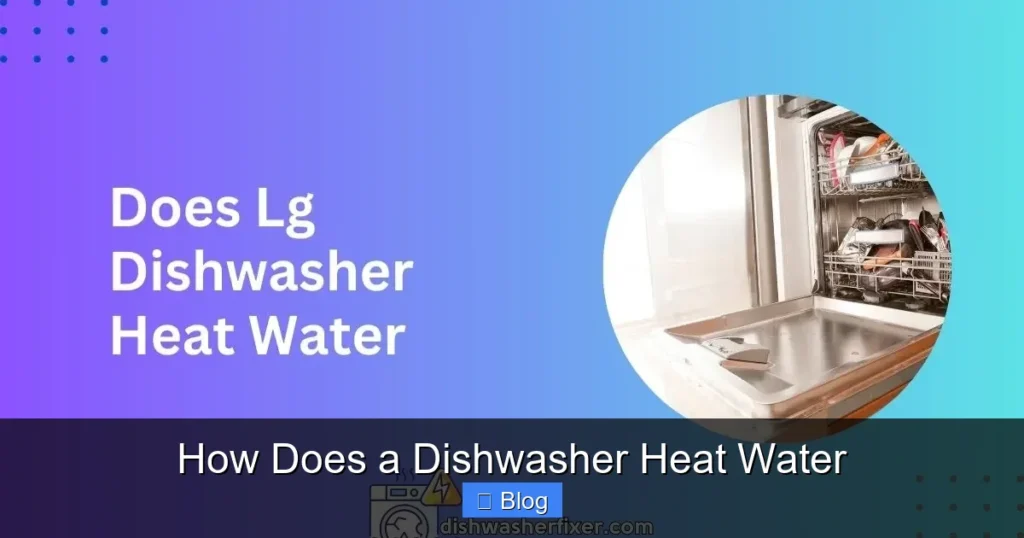 How Does a Dishwasher Heat Water