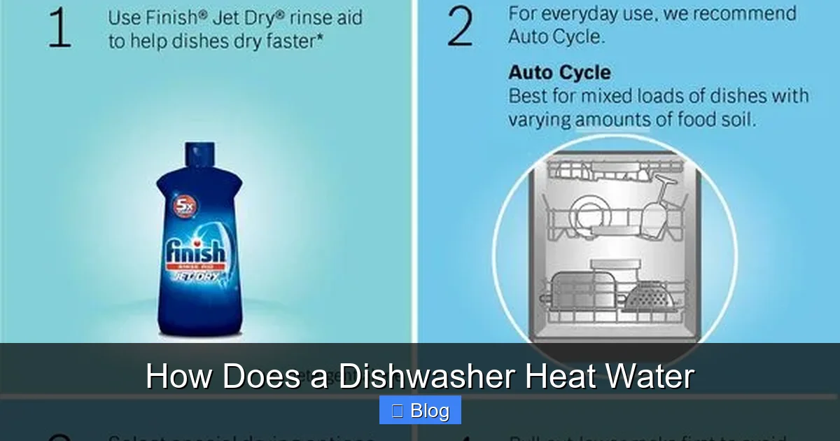 How Does a Dishwasher Heat Water