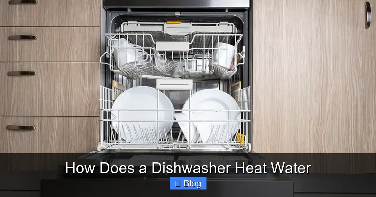 How Does a Dishwasher Heat Water