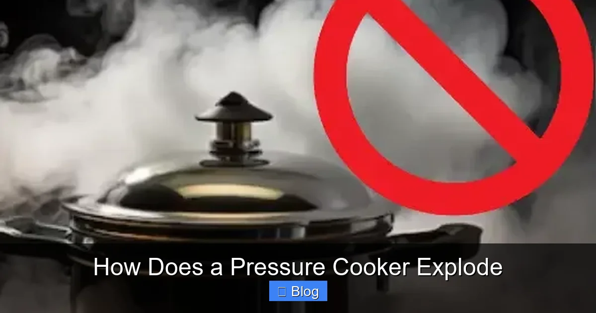 How Does a Pressure Cooker Explode