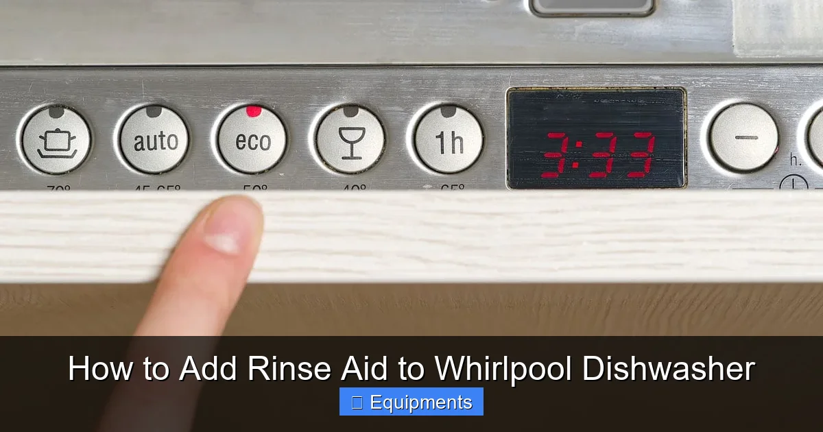 How to Add Rinse Aid to Whirlpool Dishwasher