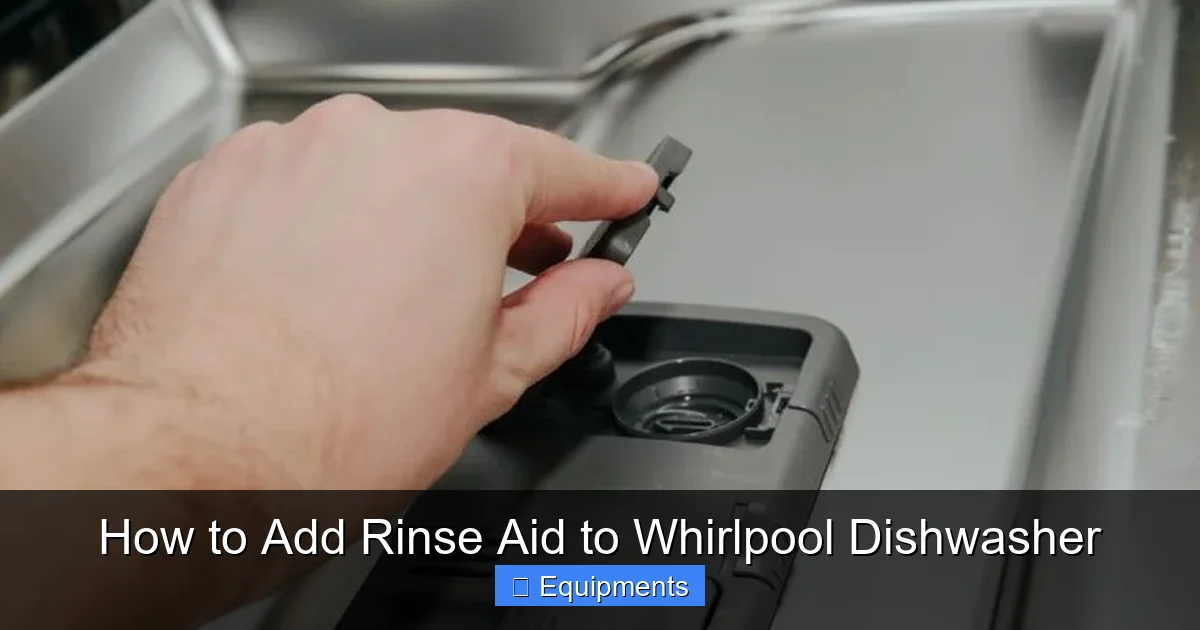 How to Add Rinse Aid to Whirlpool Dishwasher
