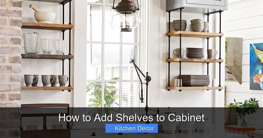 How to Add Shelves to Cabinet