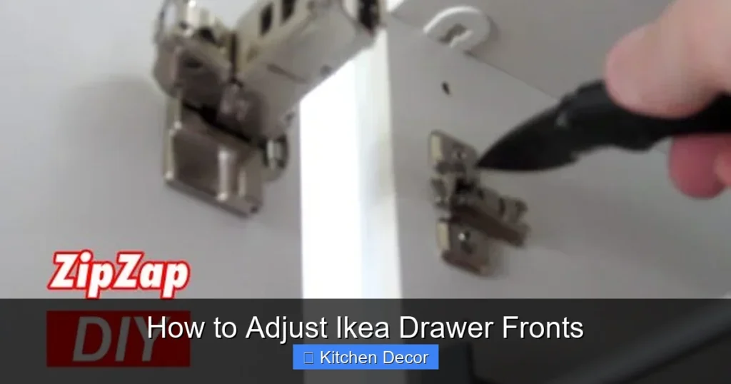 How to Adjust Ikea Drawer Fronts