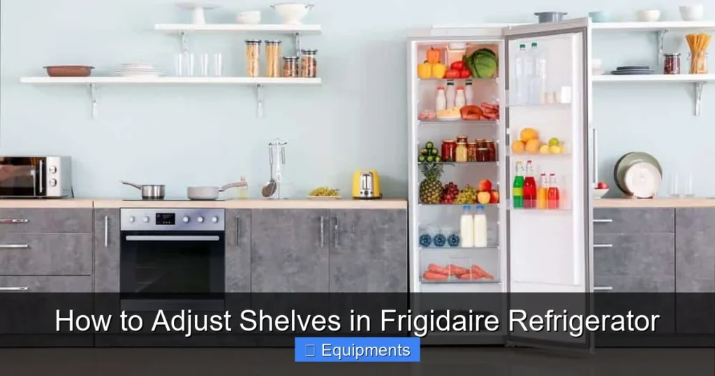 How to Adjust Shelves in Frigidaire Refrigerator