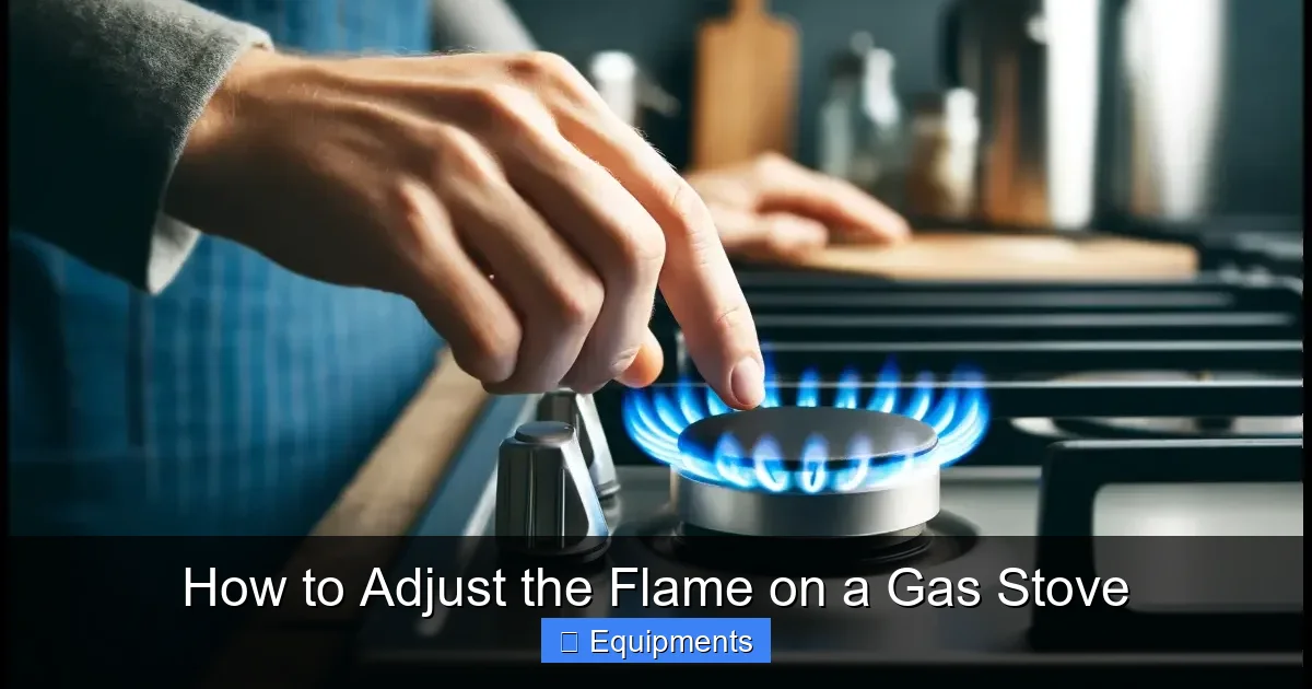 How to Adjust the Flame on a Gas Stove