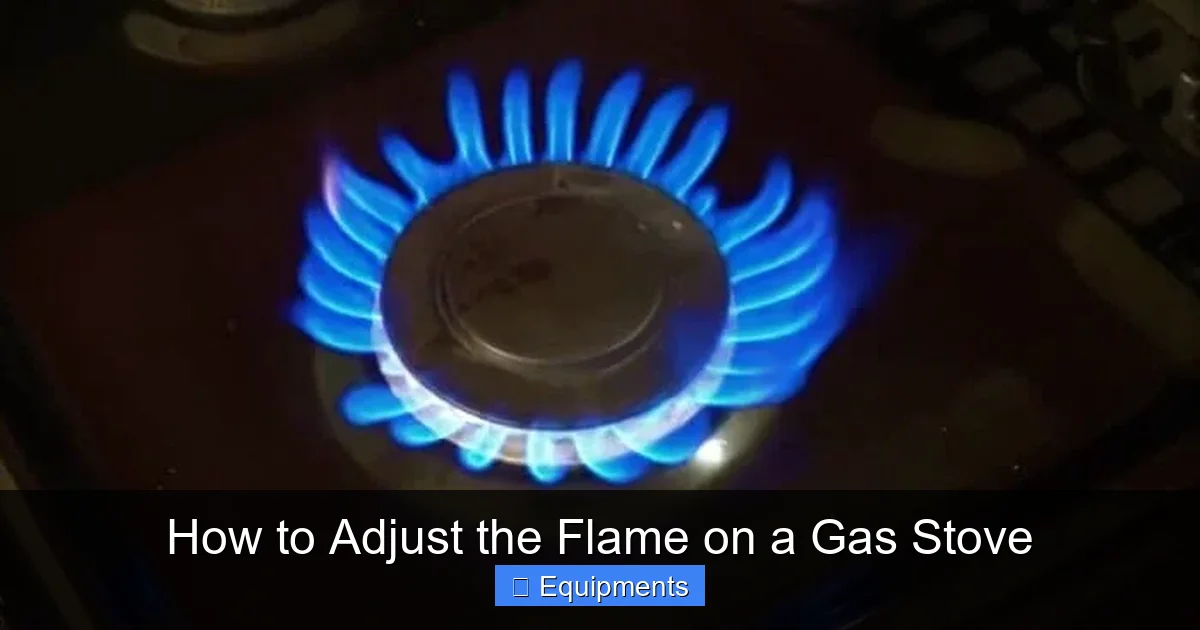 How to Adjust the Flame on a Gas Stove