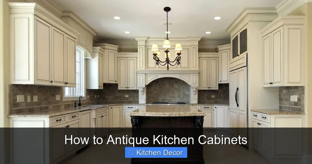 How to Antique Kitchen Cabinets