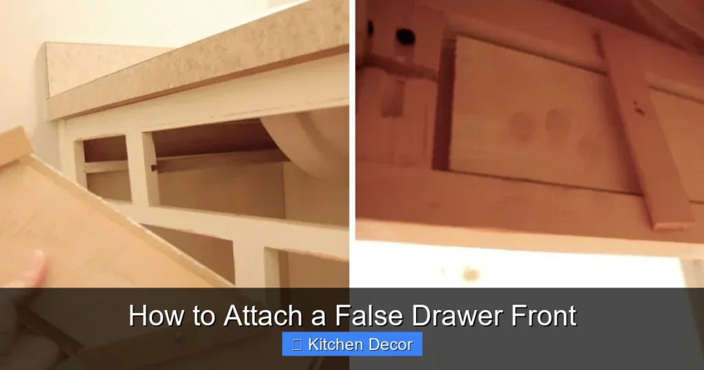 How to Attach a False Drawer Front