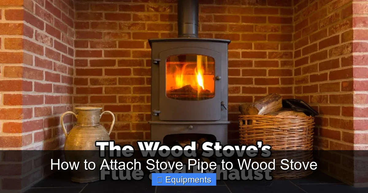 How to Attach Stove Pipe to Wood Stove