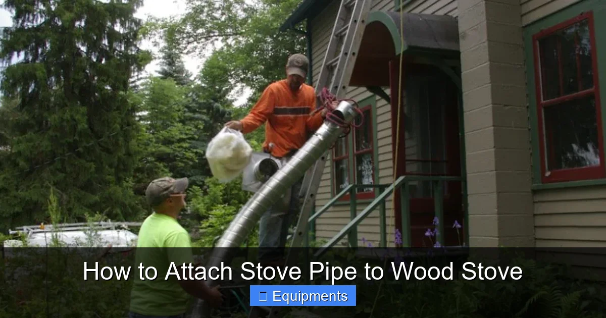 How to Attach Stove Pipe to Wood Stove