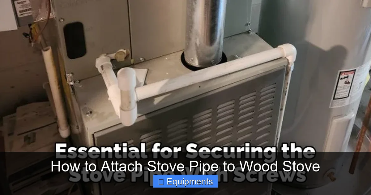 How to Attach Stove Pipe to Wood Stove