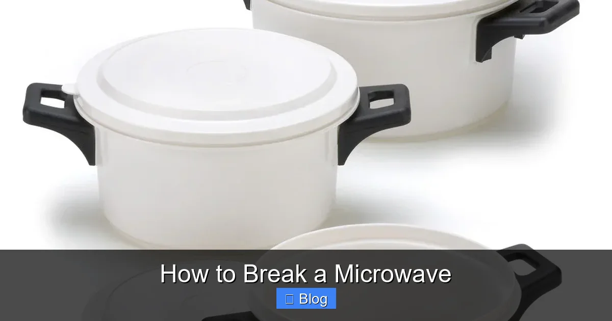 How to Break a Microwave