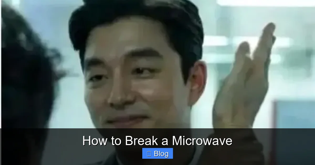 How to Break a Microwave