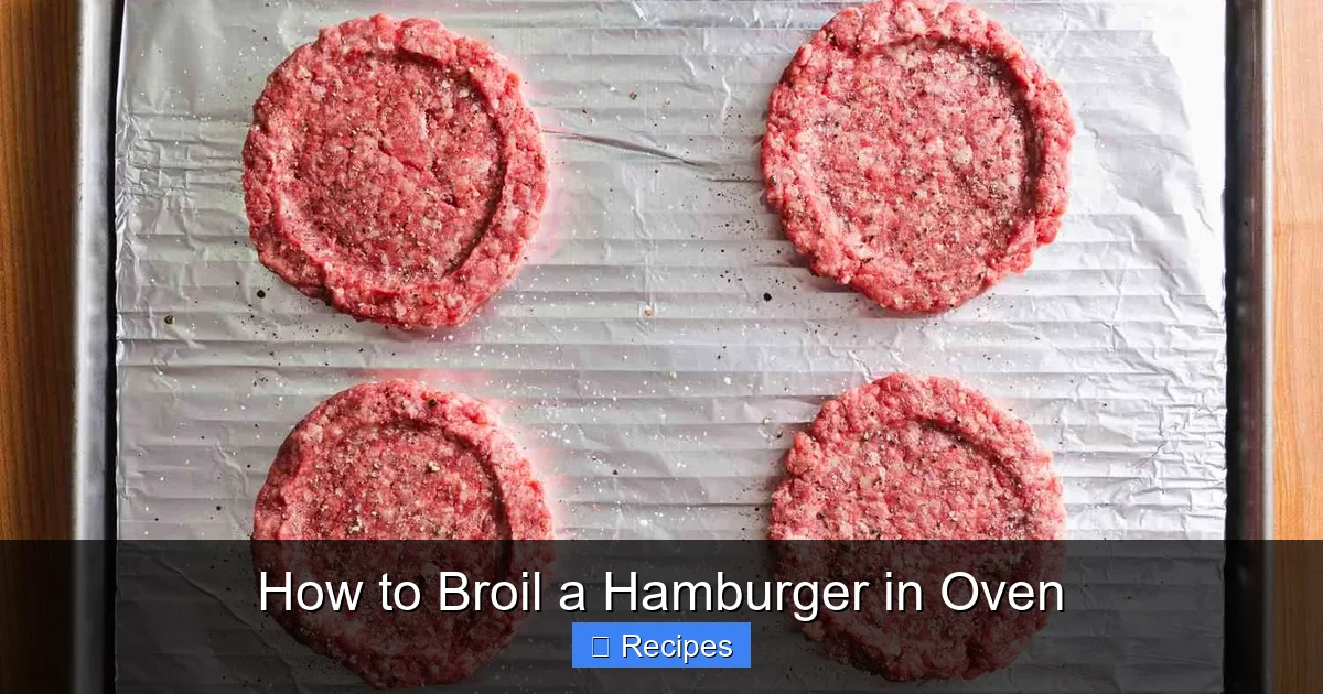 How to Broil a Hamburger in Oven