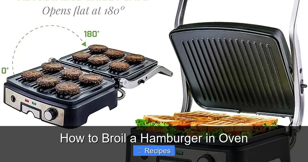 How to Broil a Hamburger in Oven