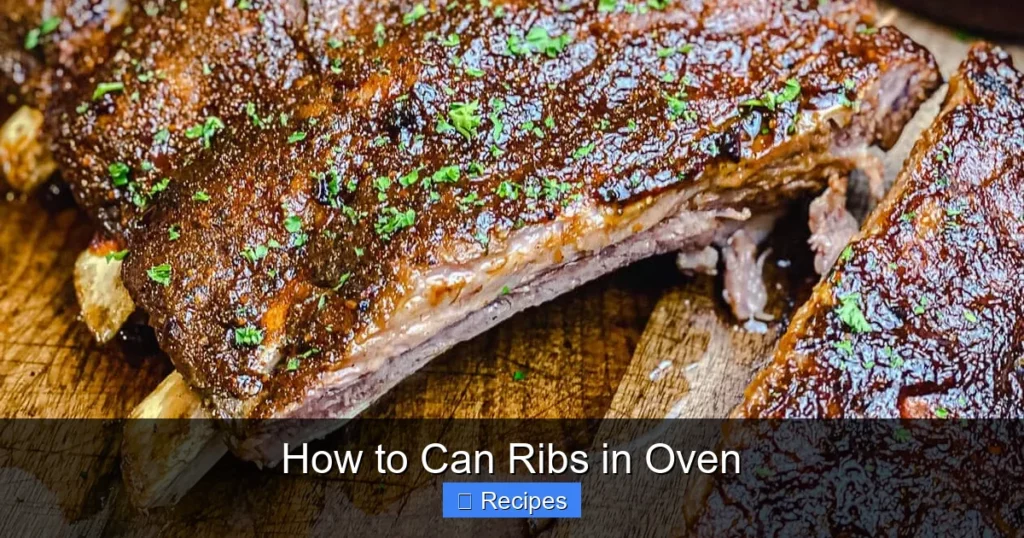 How to Can Ribs in Oven