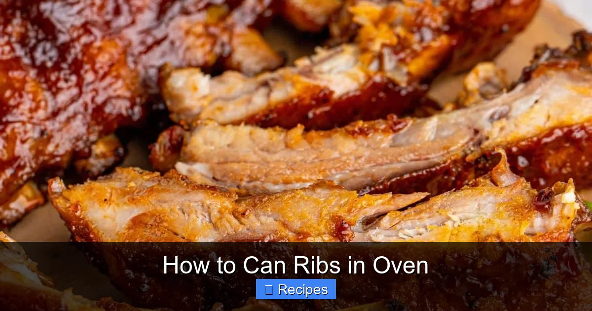 How to Can Ribs in Oven