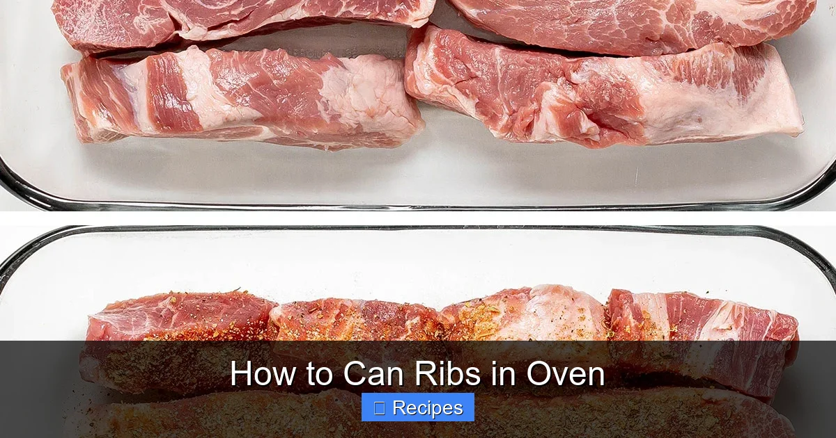 How to Can Ribs in Oven