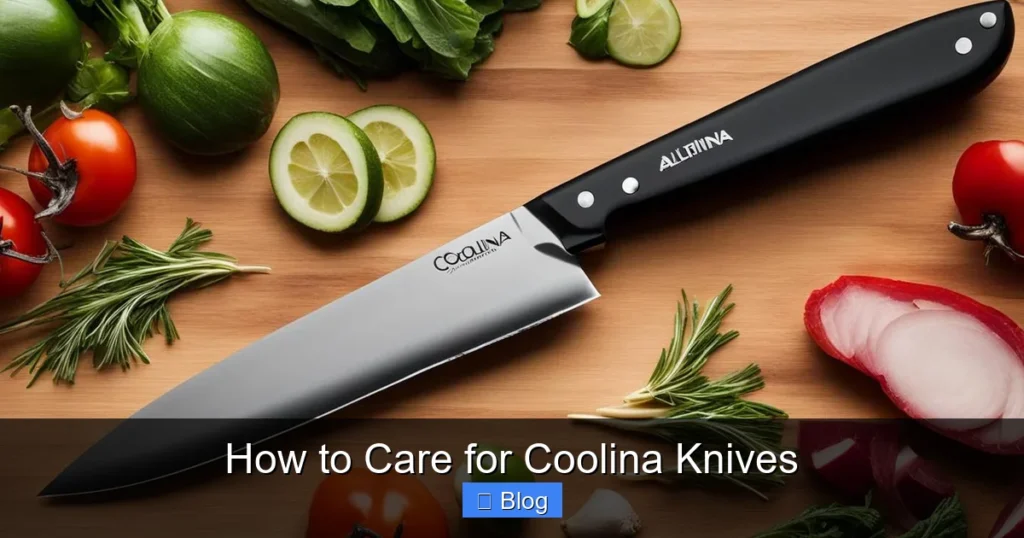 How to Care for Coolina Knives