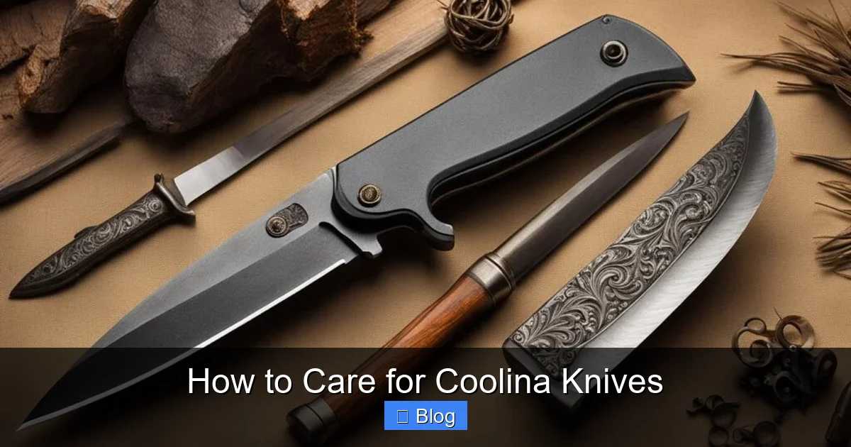 How to Care for Coolina Knives
