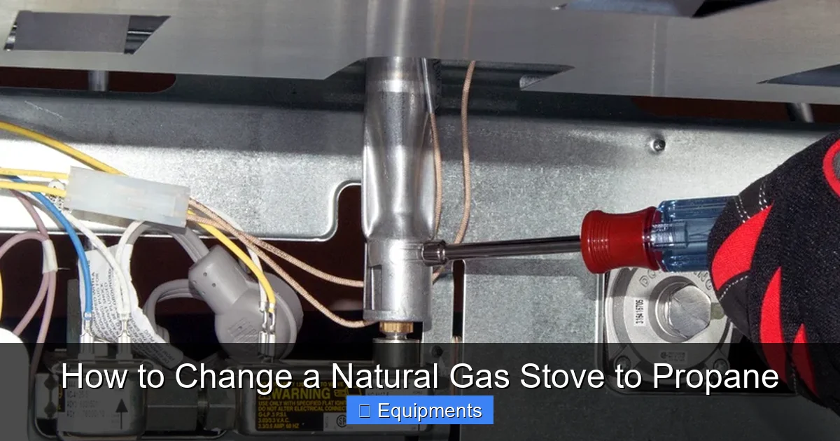 How to Change a Natural Gas Stove to Propane