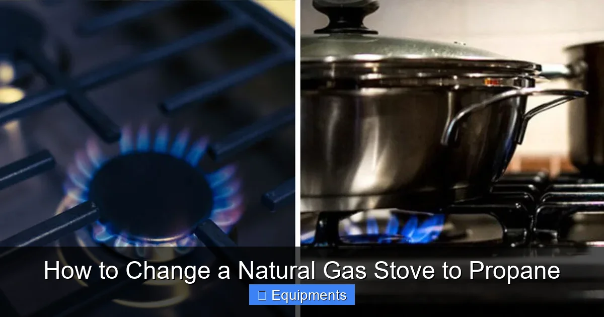 How to Change a Natural Gas Stove to Propane
