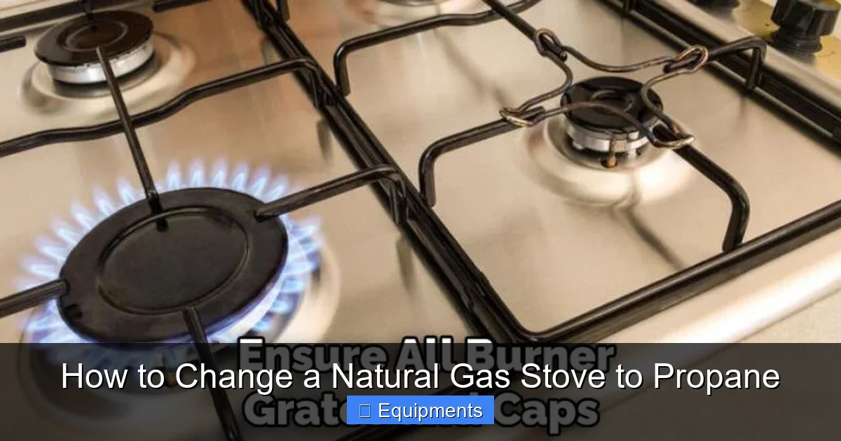 How to Change a Natural Gas Stove to Propane
