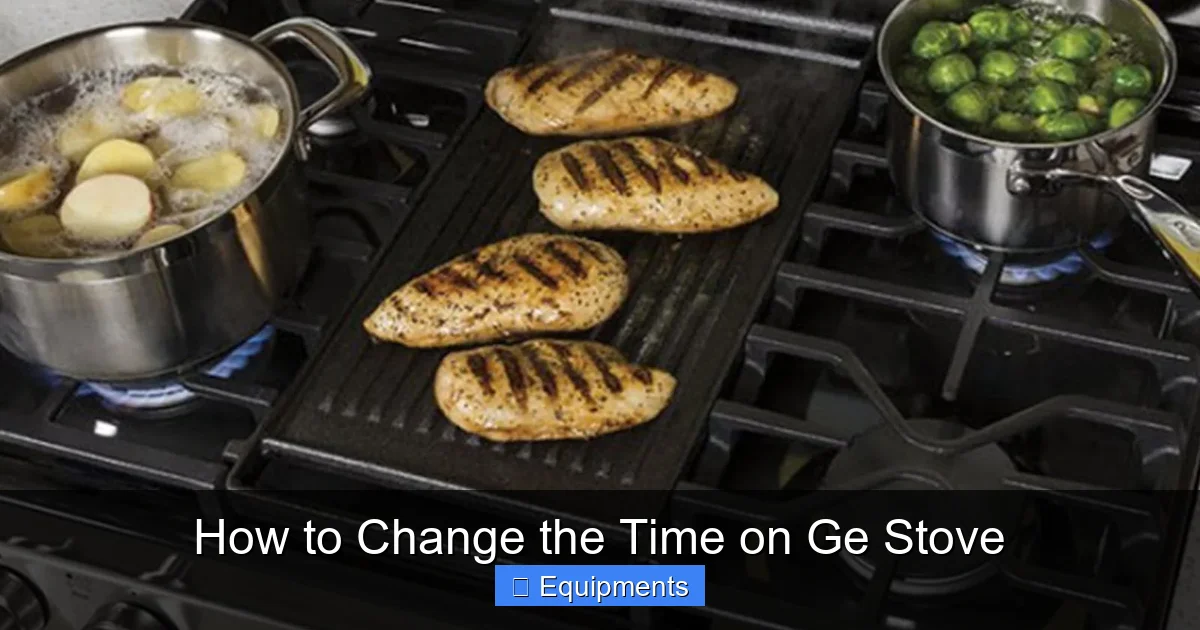 How to Change the Time on Ge Stove