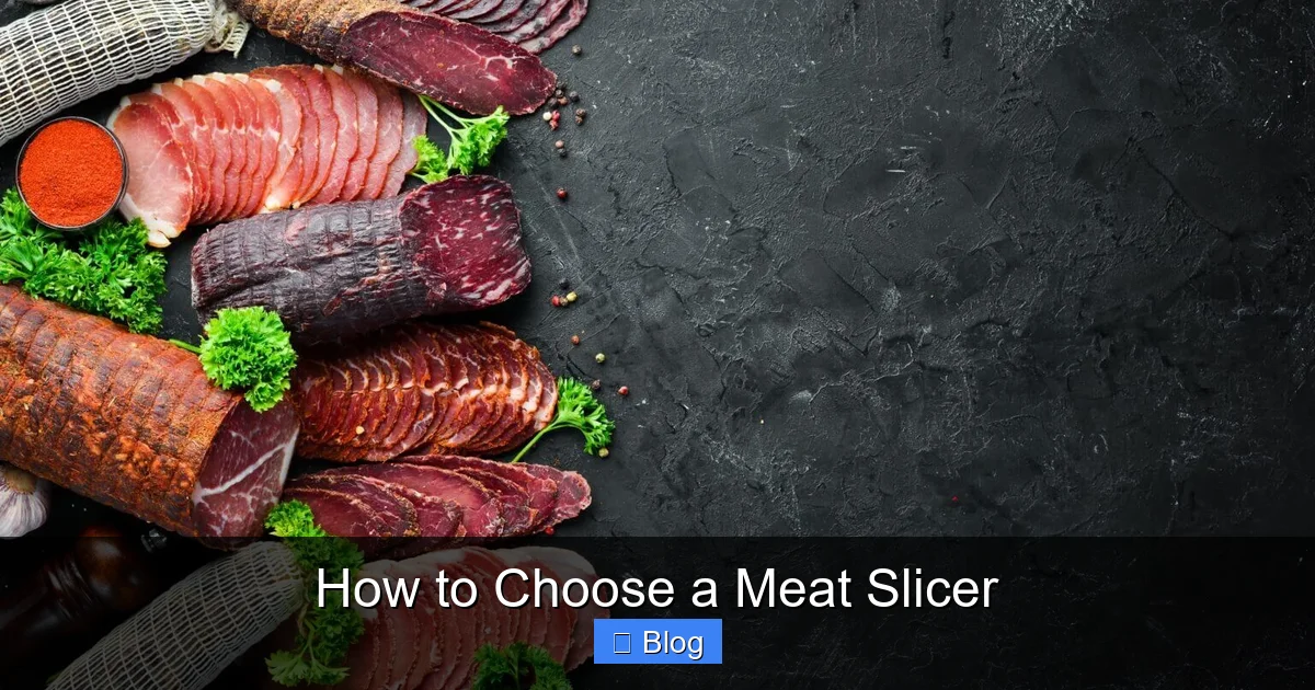 How to Choose a Meat Slicer