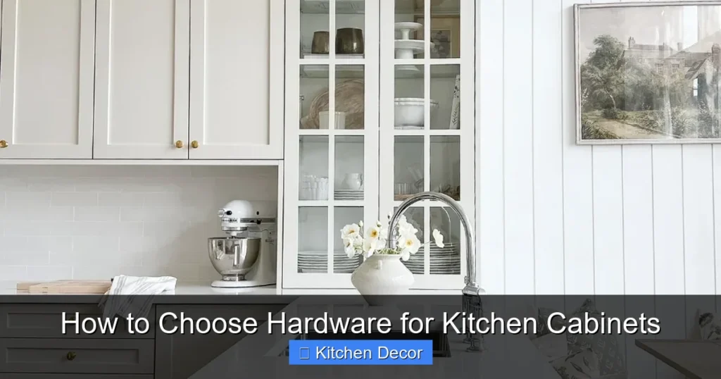 How to Choose Hardware for Kitchen Cabinets