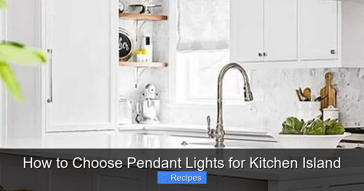 How to Choose Pendant Lights for Kitchen Island