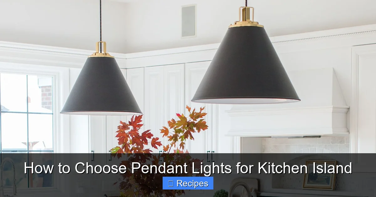 How to Choose Pendant Lights for Kitchen Island