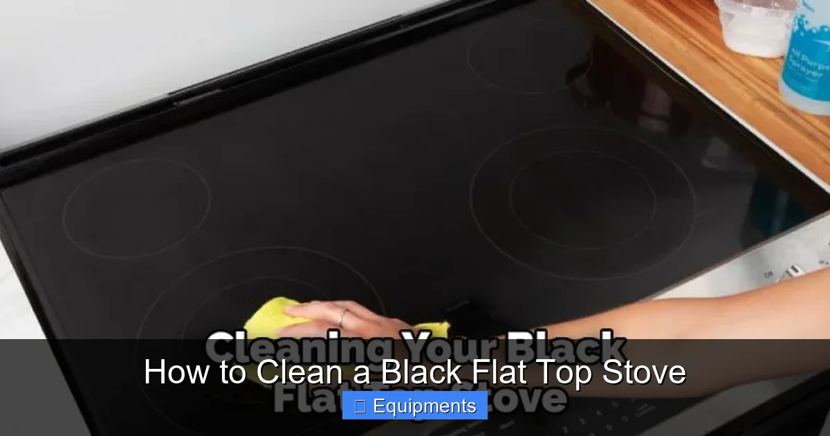 How to Clean a Black Flat Top Stove