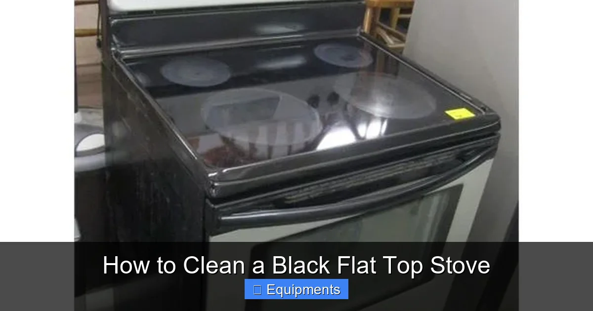 How to Clean a Black Flat Top Stove