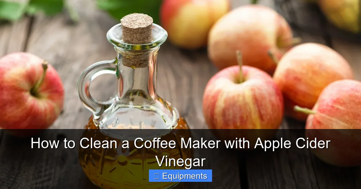 How to Clean a Coffee Maker with Apple Cider Vinegar